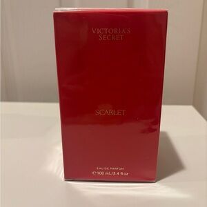 Victoria's Secret Bright Red Fragrance Box with Gold Lettering